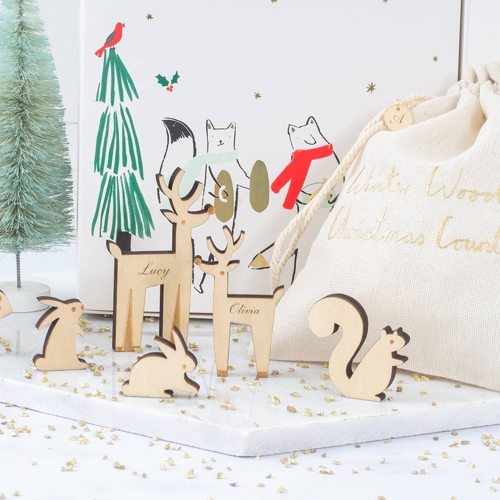 Personalised Woodland Advent Calendar By Bloom Boutique