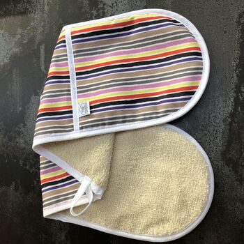 Imperfecto Happy Stripe Double Oven Gloves, 2 of 6
