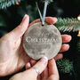 Personalised First Christmas Married Moon Phase Bauble, thumbnail 2 of 7