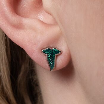 The Lord Of The Rings Leaf Of Lorien Earrings And Necklace Gift Set, 3 of 5