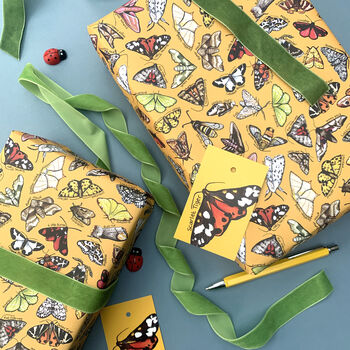 Moth Species Wrapping Paper Set, 9 of 11
