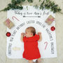 Personalised Seasonal Baby Milestone Blanket, thumbnail 6 of 11