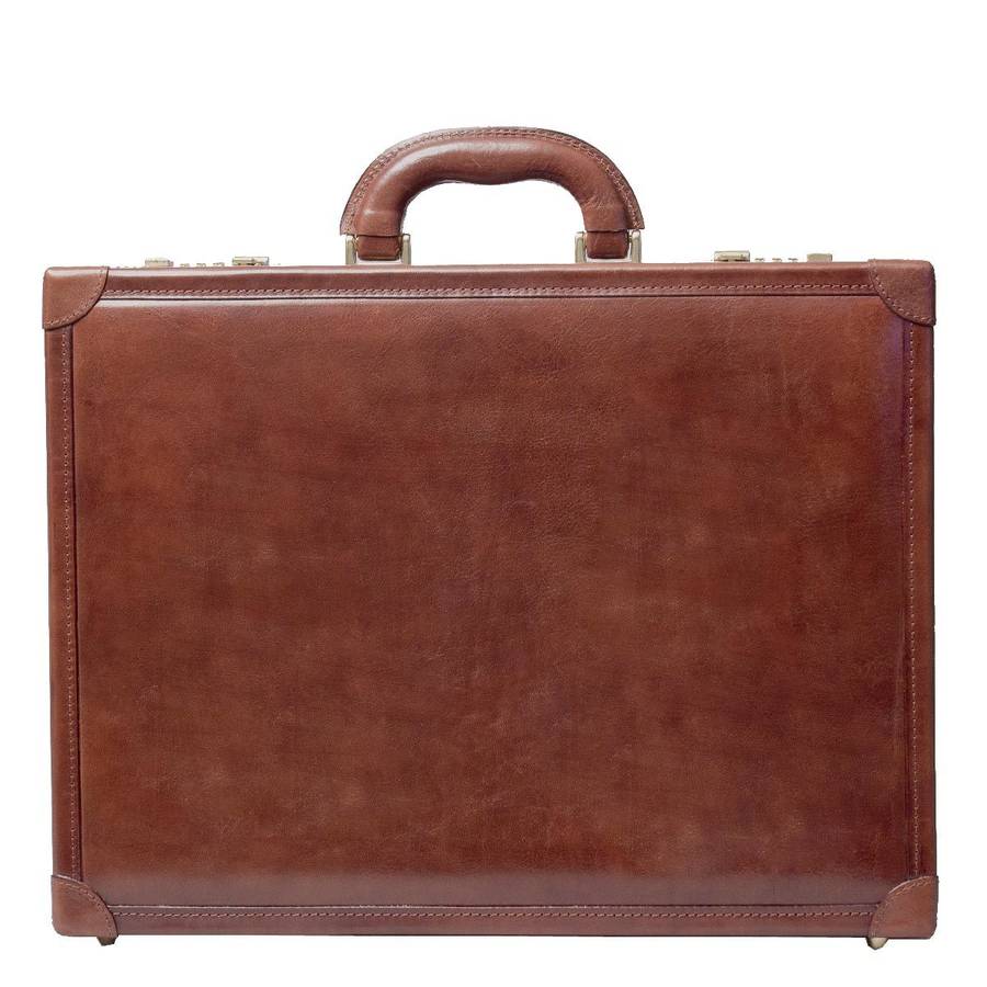 personalised luxury leather attaché case. 'the scanno' by maxwell scott ...