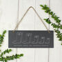 Personalised Welly Boot Family Slate Sign, thumbnail 1 of 3