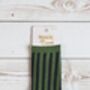 Vertical Stripe Glitter Socks In Green / Black, thumbnail 1 of 4