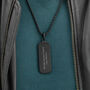 Personalised Men's Tyretread Stone Necklace, thumbnail 2 of 11