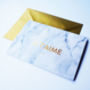 Valentine's Luxury Gold Foil White Marble Card, thumbnail 5 of 6