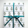 Joy To The World Christmas Tree Gift Wrapping Paper, thumbnail 3 of 5