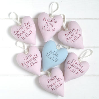 Personalised Hanging Heart Bride To Be Gift, 7 of 12