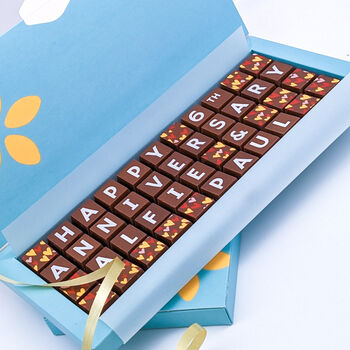 Personalised 6th Anniversary Chocolates Chocolate Gift, 2 of 7