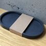 Oval Coaster Display Tray | Concrete Jesmonite, thumbnail 8 of 9