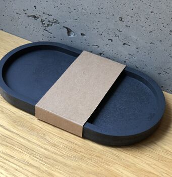 Oval Coaster Display Tray | Concrete Jesmonite, 8 of 9