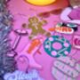 Pink Face Roller Skincare Christmas Tree Ornament Bauble Decor, thumbnail 2 of 4