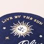 Personalised Celestial Embroidered Oval Jewellery Case, thumbnail 5 of 6