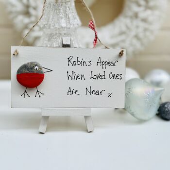 Robins Loved Ones Christmas Card Alternative Sign, 6 of 6