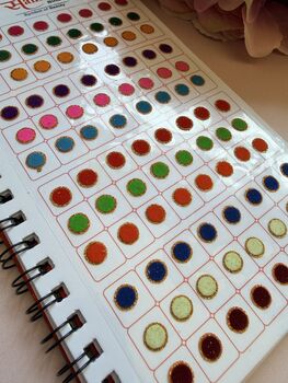 Golden Border Velvet 576 Bindi Booklet, 9 of 10