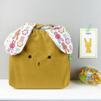 Bunny Rabbit Retro Scandi Bag For Easter, 2 of 7