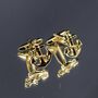 Anchor Gold Cufflinks Gift Captaion 316 L Stainless Steel, thumbnail 1 of 6