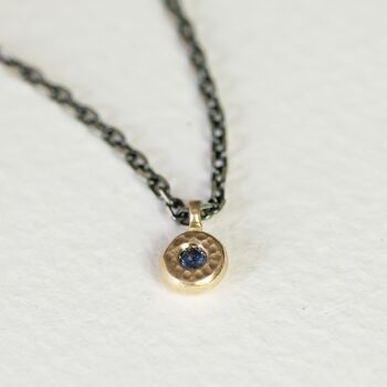 Little Sapphire Pendant Necklace, 3 of 4