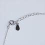 Sterling Silver M Initial Anklet, thumbnail 5 of 5