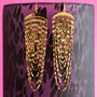 Disco Cascade Chain Earrings In Silver Or Gold Plate, thumbnail 1 of 4