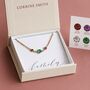 Mother And Two Children Birthstone Bracelet, thumbnail 2 of 9