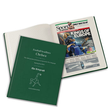 Chelsea Personalised Football Telegraph Book, 5 of 11