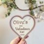 Baby’s First Valentine’s Day Plaque Personalised Sign, thumbnail 6 of 10