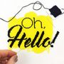 'Oh, Hello!' Modern Cross Stitch Mini Kit, thumbnail 1 of 4