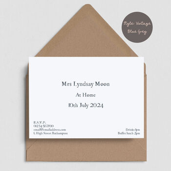 Modern At Home Invitations Eight Styles Thirty Colours, 6 of 9