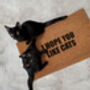'I Hope You Like Cats' Coir Doormat, thumbnail 1 of 4