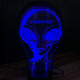 Personalised Alien Neon Light Up Gaming Headphone Stand, thumbnail 5 of 5