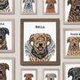 Personalised Airedale Terrier Memorial Print For Dog Loss, thumbnail 1 of 10