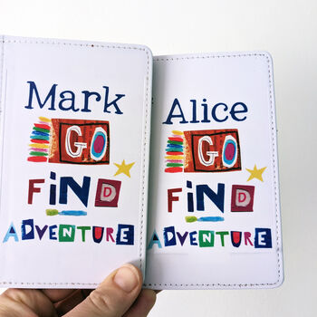 Personalised Go Find Adventure Passport Holder, 4 of 10
