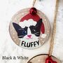 Personalised Christmas Cat Wooden Decoration, thumbnail 5 of 5