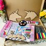Children's Wooden Hanging Unicorn Letterbox Craft Kit, thumbnail 1 of 6