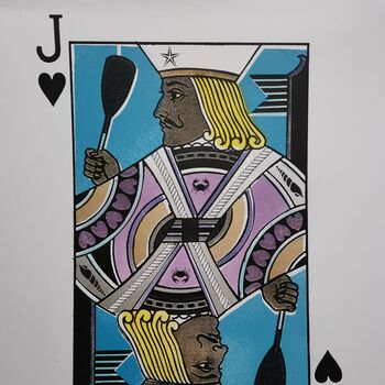 'Jacks At Sea' Original Playing Card Art, 3 of 12