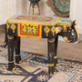 Vintage Hand Painted Elephant Side Table, thumbnail 1 of 5