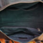 Genuine Leather Weekend Bag With Leather Straps Detail, thumbnail 6 of 11