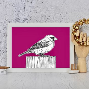 Sparrow Bird Print, 6 of 12