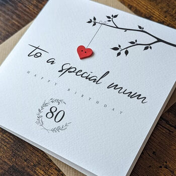 Personalised 80th Birthday Card For Special Mum, 3 of 4