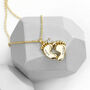 Personalised Baby Feet Necklace, thumbnail 1 of 10