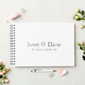 Personalised Names Wedding Guest Book, 10 of 10