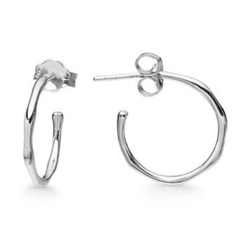 Textured Hoop Earrings, 5 of 6