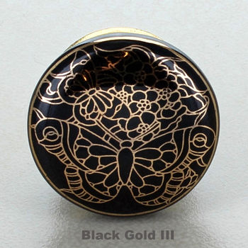 Black Gold Tree Of Life Ceramic Door Knobs, 6 of 11