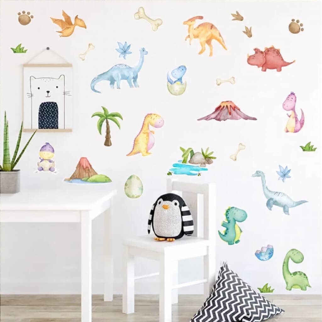 Dinosaur Wall Stickers / Wall Decal By Little London Co Gifts