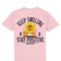 Stay Positive Keep Smiling, Unisex Graphic T Shirt, thumbnail 11 of 12