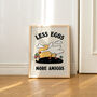 'Less Egos More Amigos' Friendly Goose Happy Print, thumbnail 5 of 7