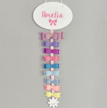 Personalised Hair Bows Hanger Bow Design, 5 of 12