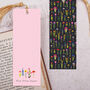 Ditsy Floral Bookmark With Coloured Tassel, thumbnail 2 of 3